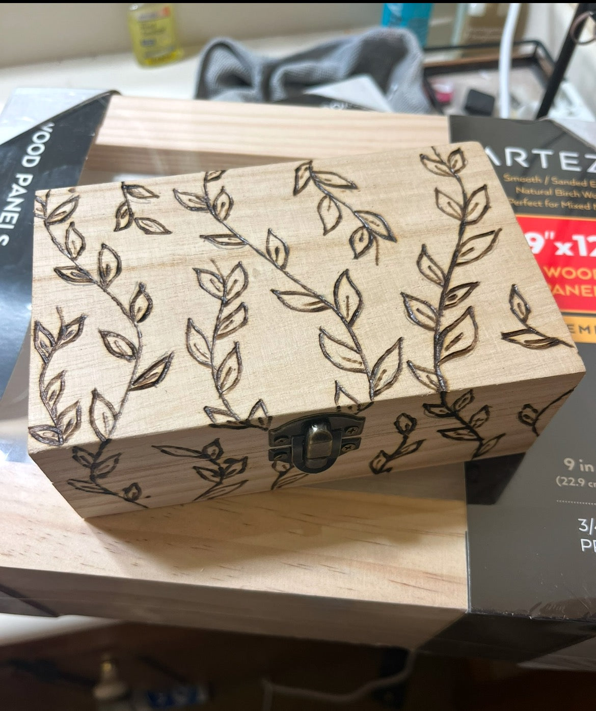 Vine Small Wood Box