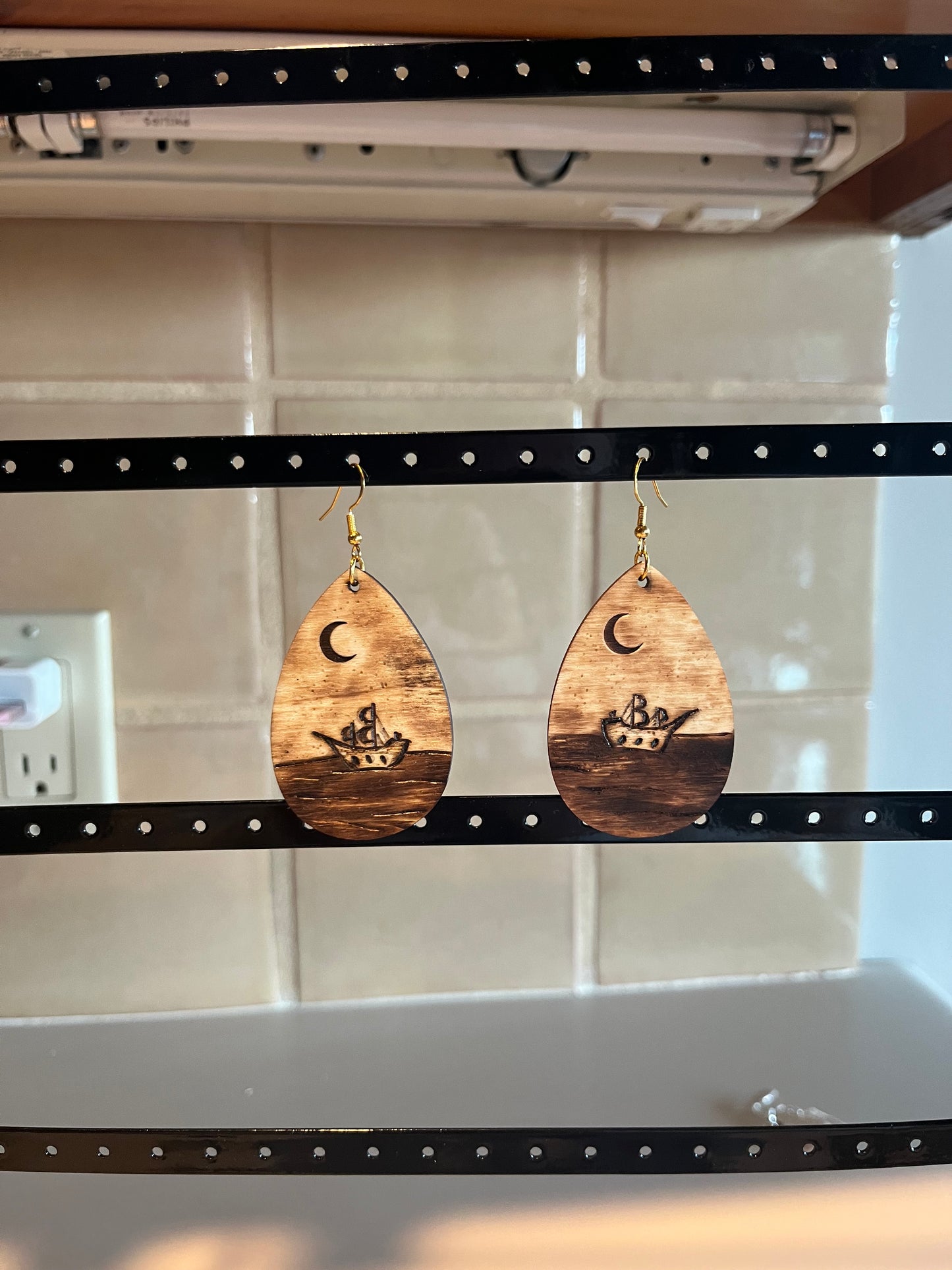 Large Pirate Ship Earring