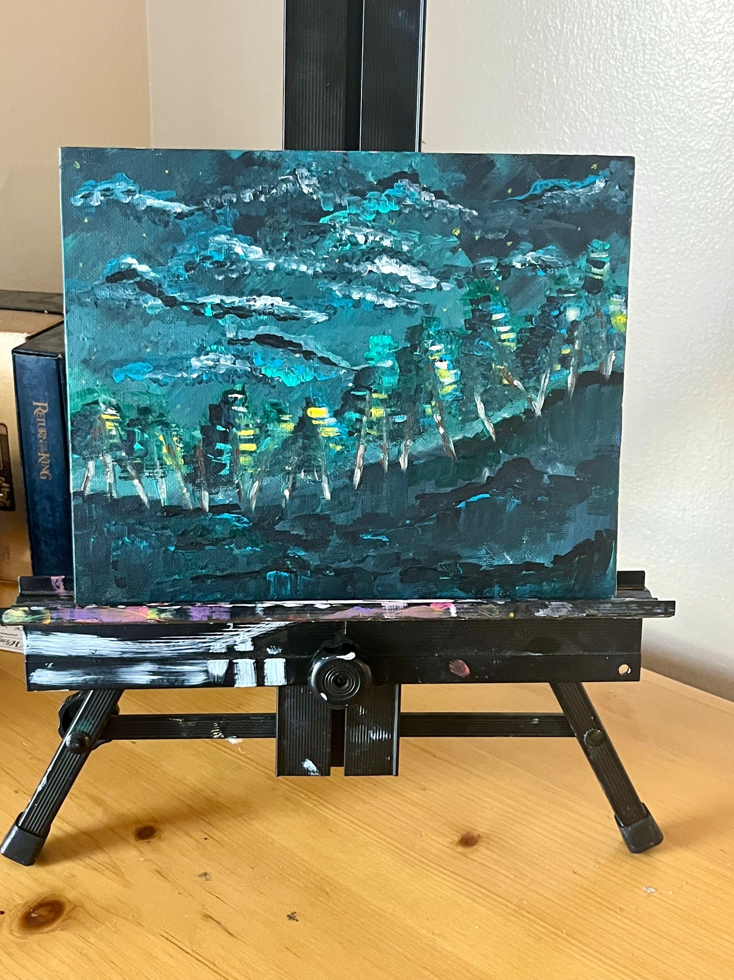 Night Storm Small Painting