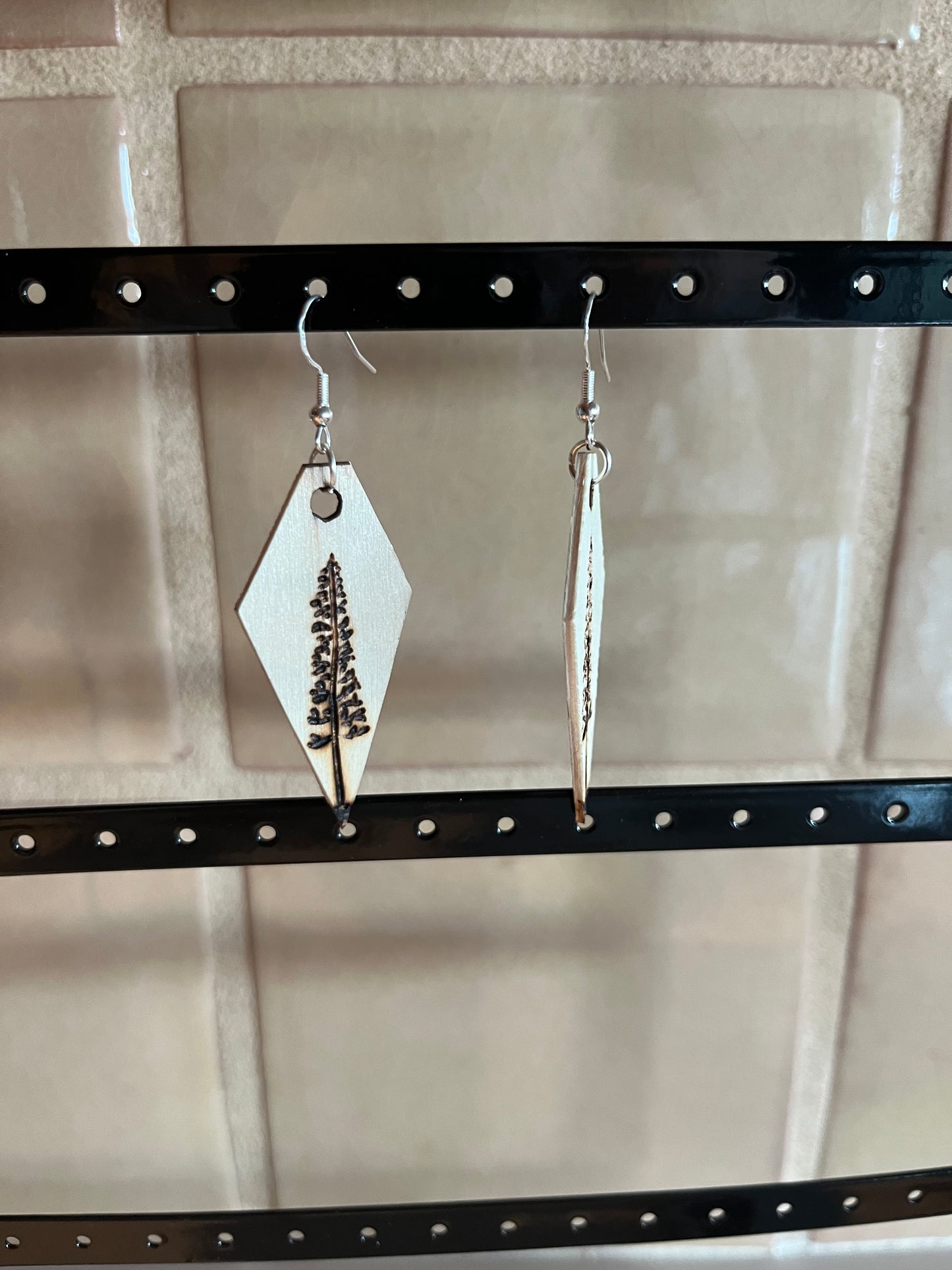 Single Tree Large Earring