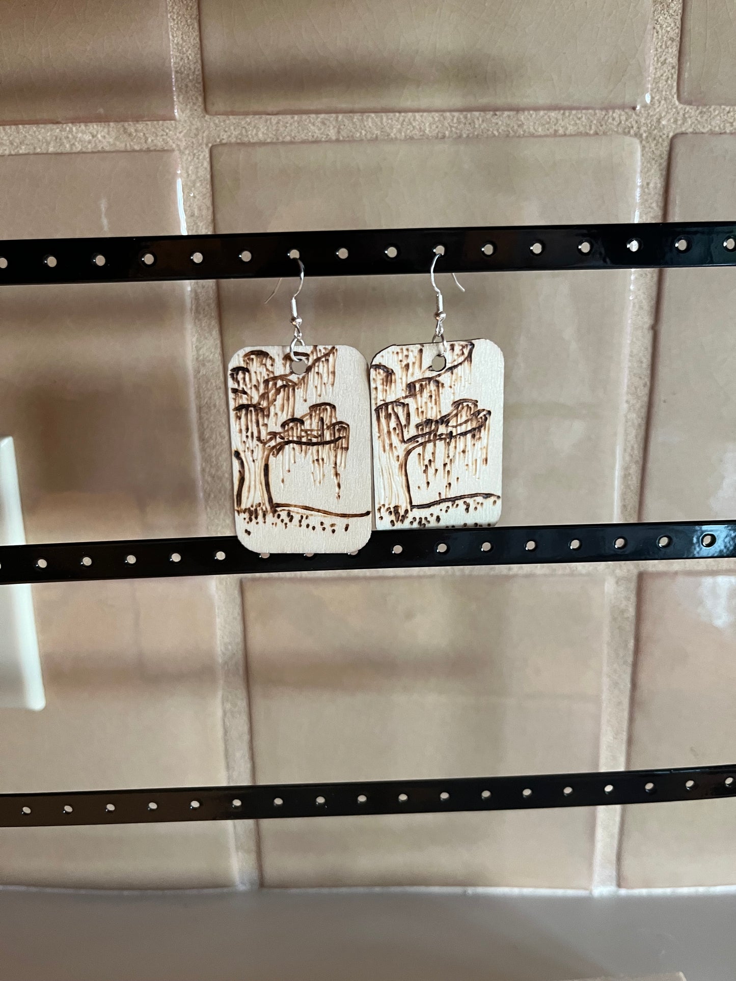 Large Weeping Willow Earring