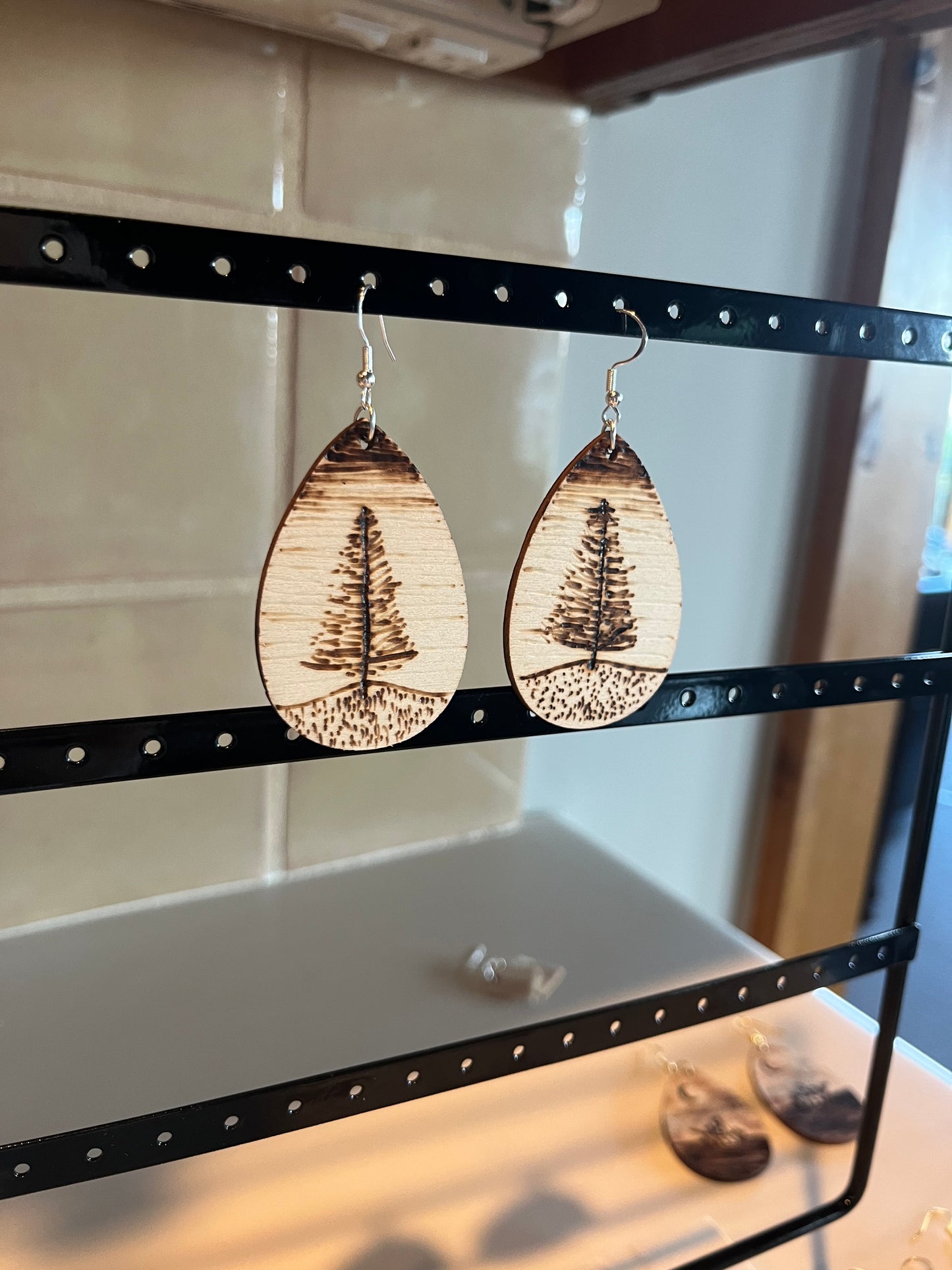 Simple Tree Large Earring