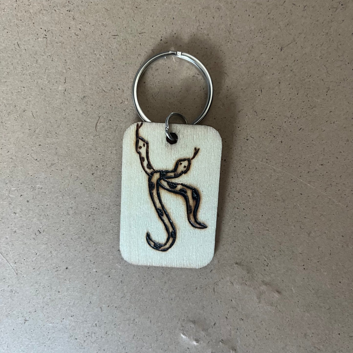 Two Snakes Keychain