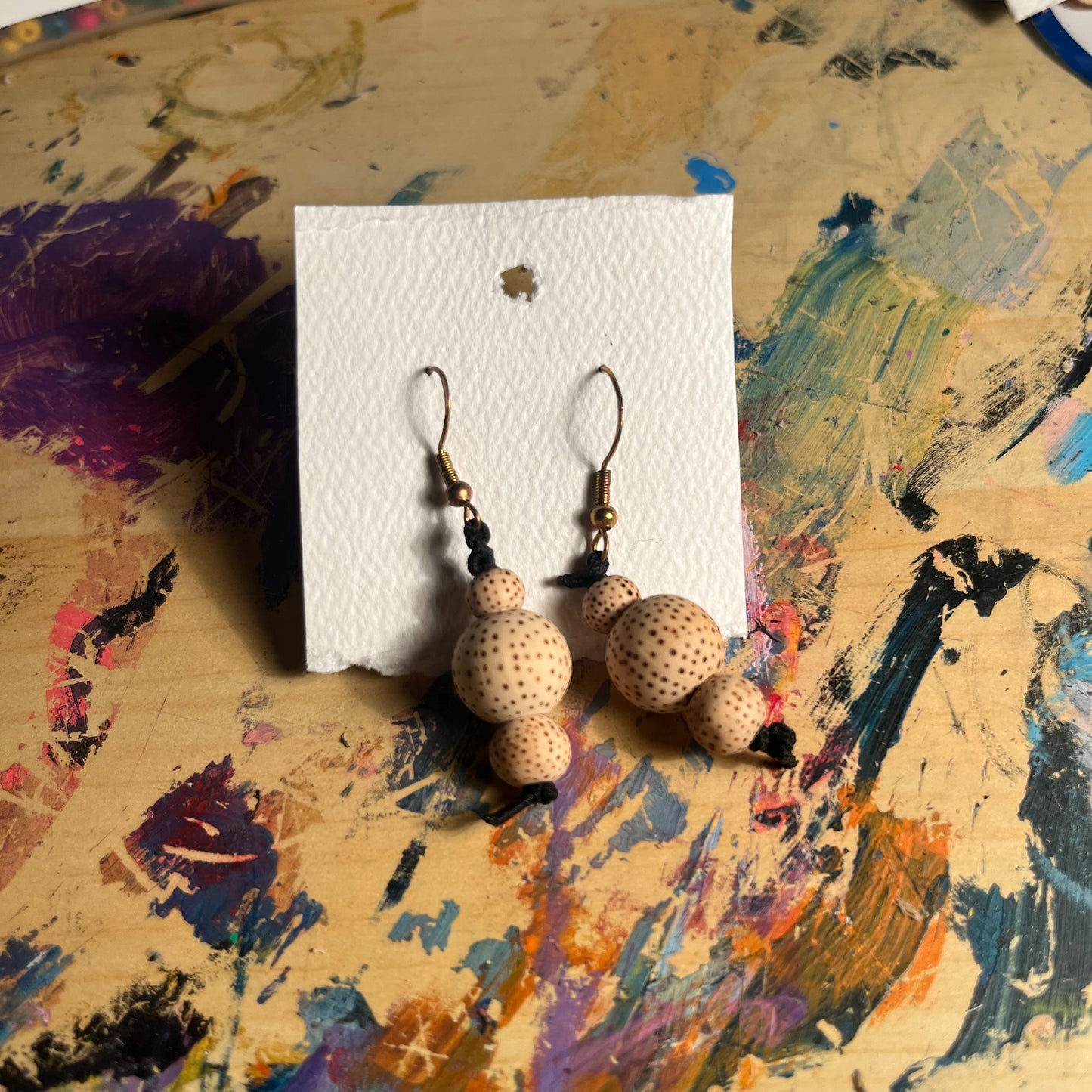 Three Beads Small Earring