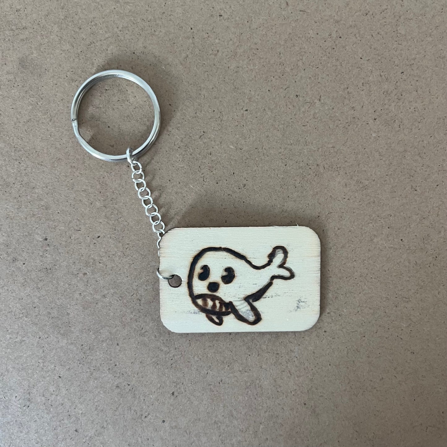 Silly Whale Keychain