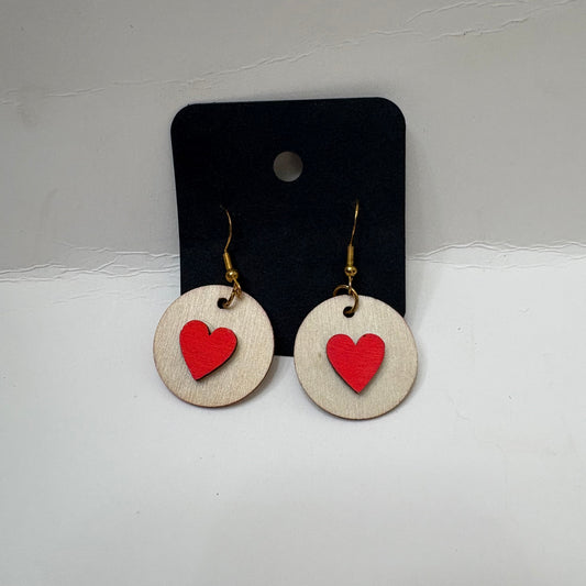 Red Heart Small Earring
