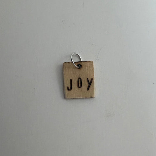 "Joy" Necklace Charm